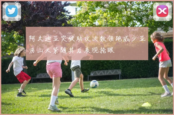 阿夫迪亚突破助攻次数领跑威少亚历山大紧随其后表现抢眼